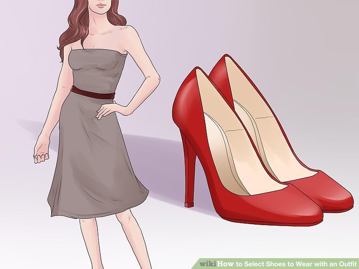 Подобрать обувь к платью