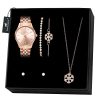 Frank Martin Women's Watch Necklace Bracelet Earring Set