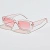 Modalucci Vintage Transparent Pink Sunglasses RETRO-1